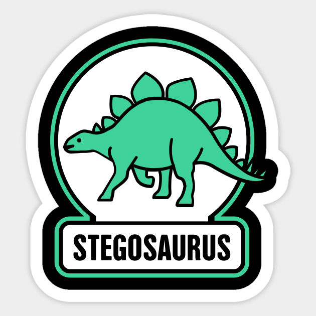 STEGOSAURUS | Dinosaur Graphic Gift Sticker by MeatMan